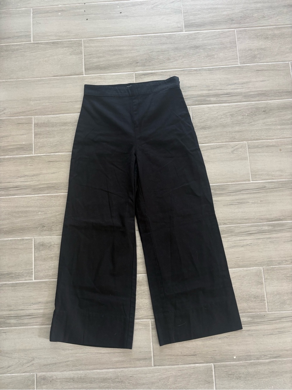 Abercrombie & Fitch Black High Rise Wide Leg Pants Trousers
